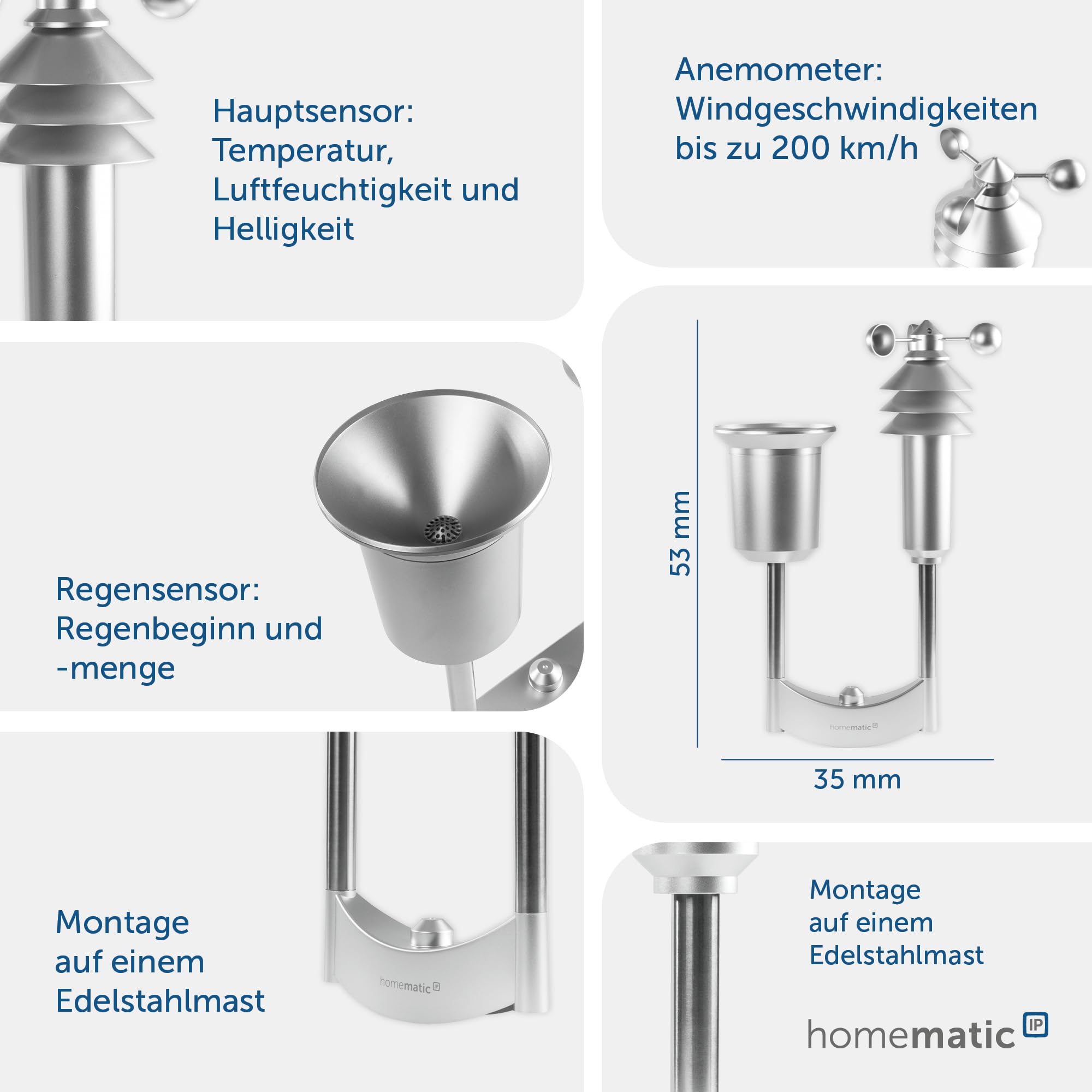 eQ-3 AG HomeMatic HmIP-SWO-PL - sensore meteorologico - wireless