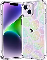 Vista 14 de bicol Funda para iPhone 14 con diseños claros y modernos para mujeres y niñas, [con protector de pantalla] ajuste delgado, a prueba de golpes, funda