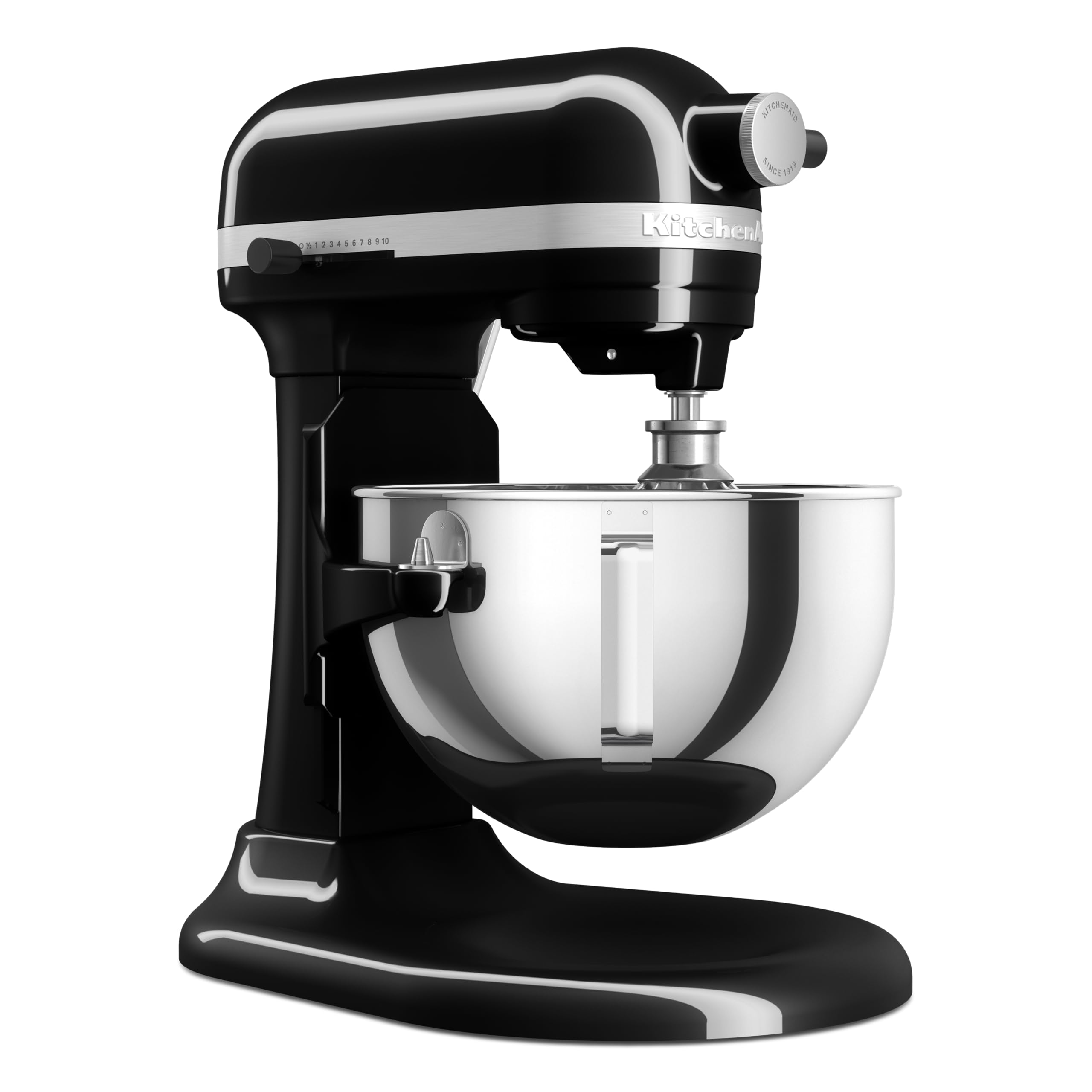 KitchenAid Batidora Amasadora Bowl-Lift 5.2L Heavy Duty, Cuerpo y Engranajes Metálicos, 11 Velocidades, Flex Edge, 67 Puntos de Contacto, Onyx Black
