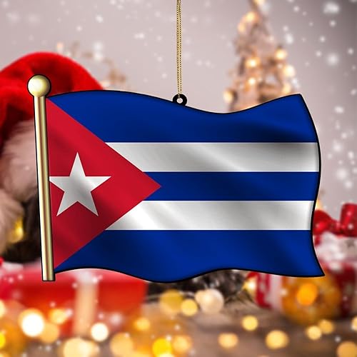 Vista 80 de Adorno acrílico de Navidad de Filipinas, decoración de árbol de Navidad, adorno de Navidad nacional para niños, bandera de Filipinas, banderas