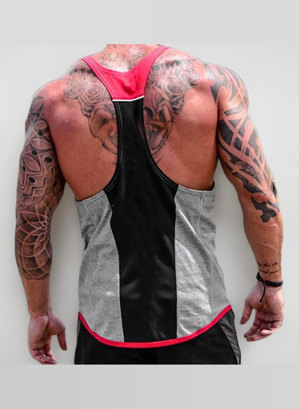 Harri me Men's Muscle Gym Fitness Y Back Stringer Bodybuilding Workout Sleeveless Vest