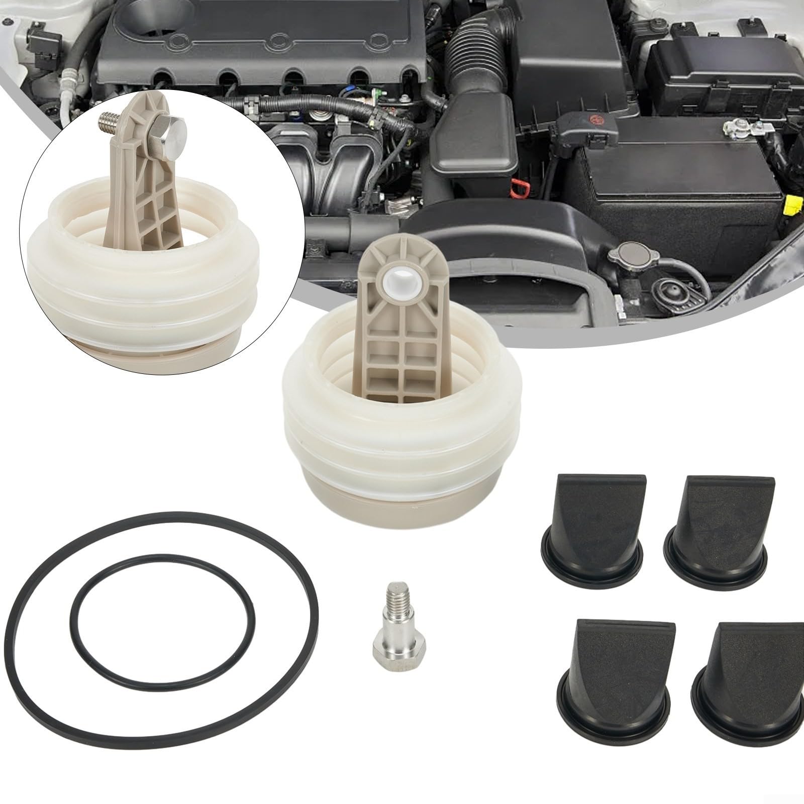 Kit soffietto pompa 385230980 con 4 valvole a becco e O-ring, compatibile con DOMETIC per SEALAND S/T/J/VG/VHT serie per pompe a vuoto ed espulsione modello VG4 SW12 TW24