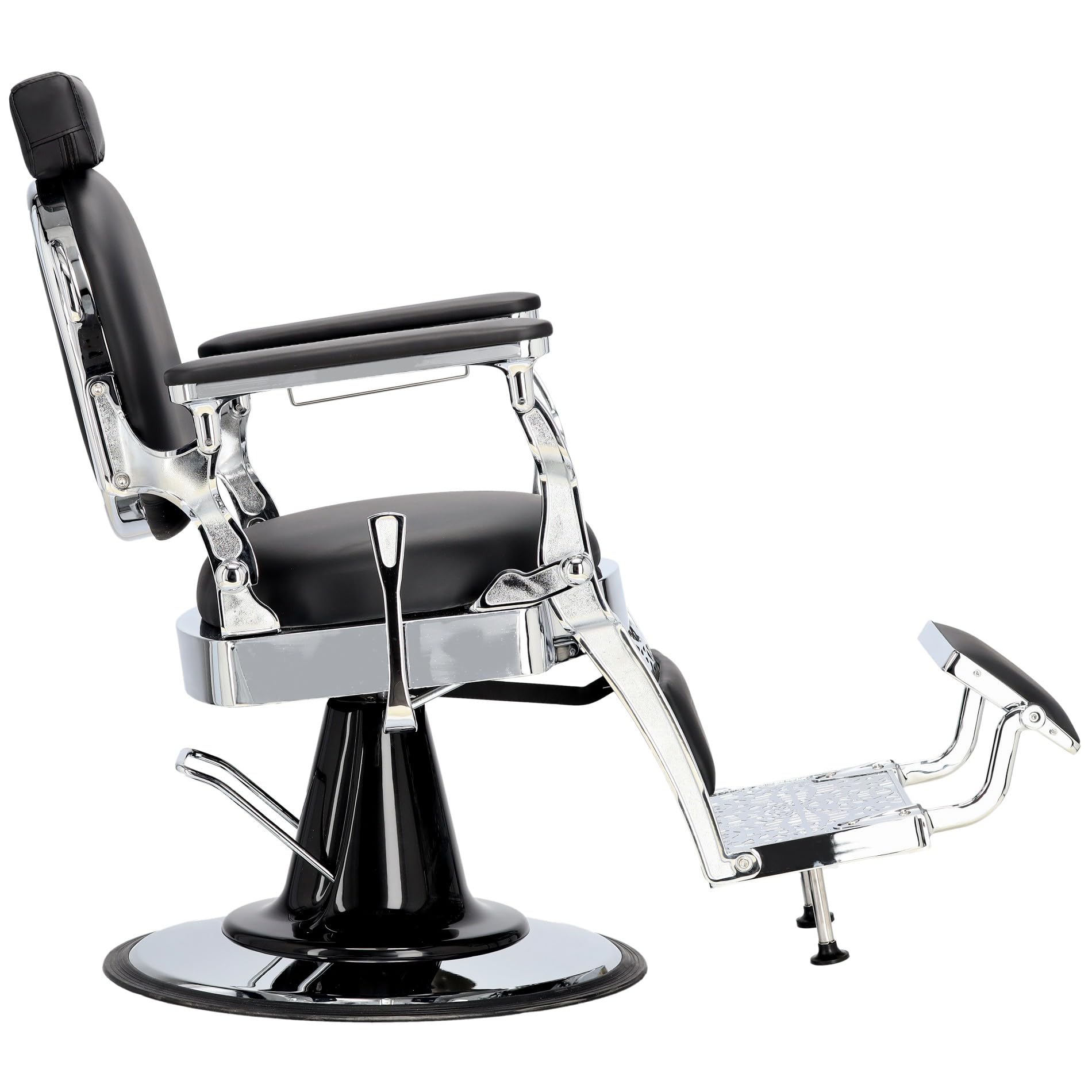 Calissimo Poltrona da barbiere parrucchiere idraulica girevole per il salone barbiere barber shop Logan Barberking