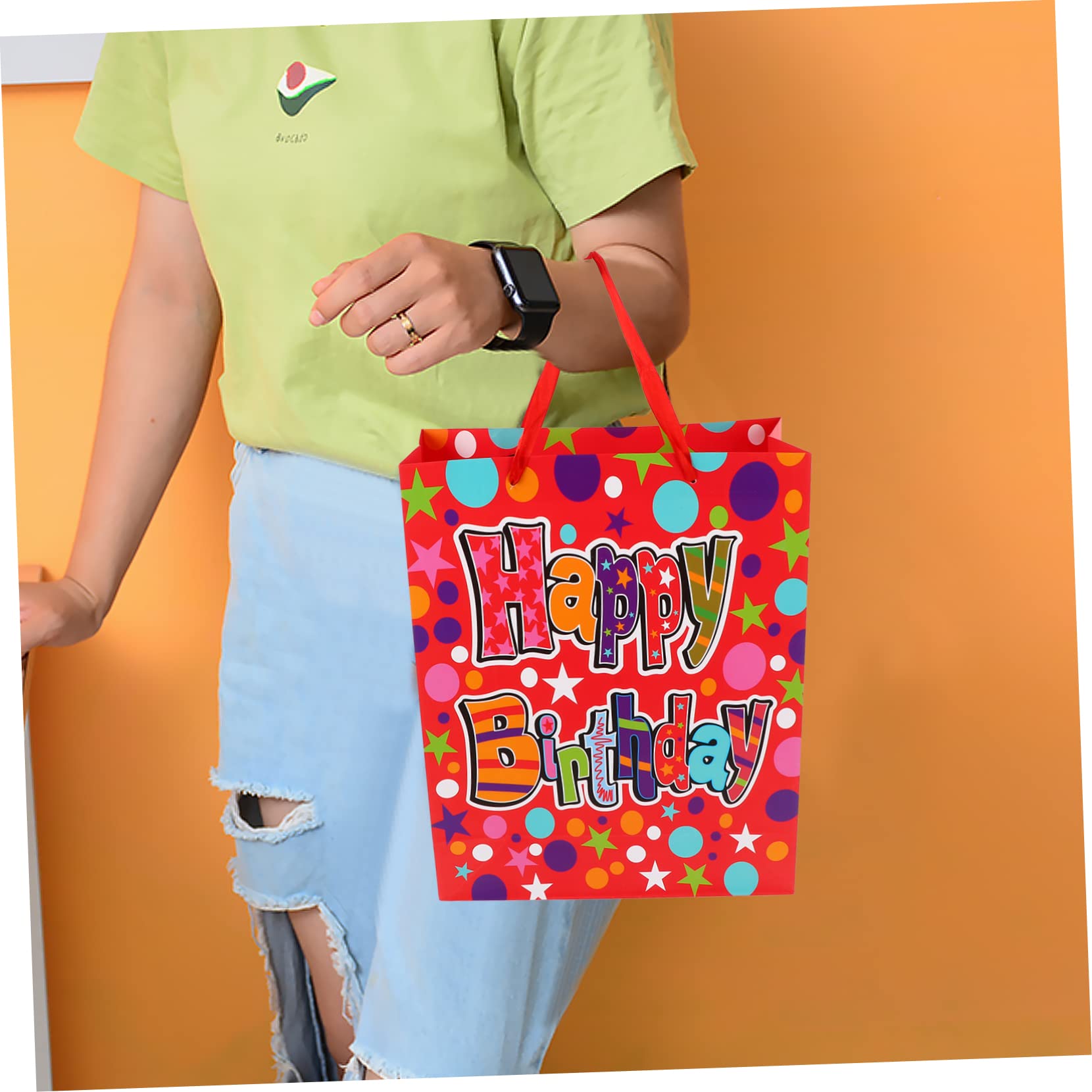 minkissy 12 Bolsas de Mano Portátiles con Asas para Cumpleaños Graduación Baby Shower Y Festivos