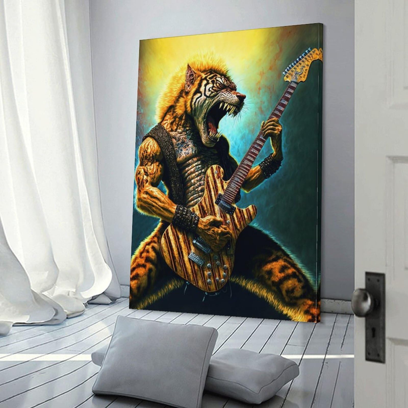 Impresión sobre lienzo de músico pop, decoración de pared para salón, habitación infantil, niña o niño, regalo de cumpleaños, 40 x 60 cm