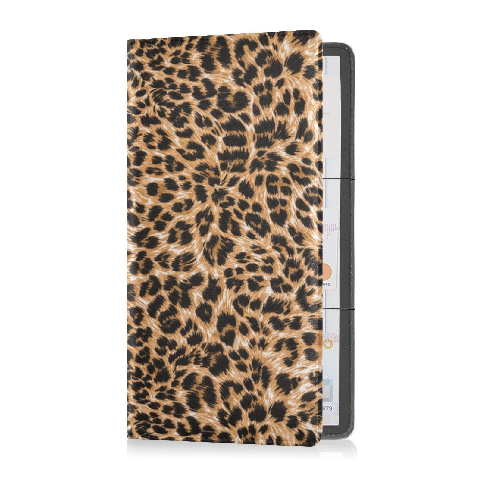 Car Glove Box Organizer - Red Leopard Print Holder For Registration & Insurance Cards - View #8