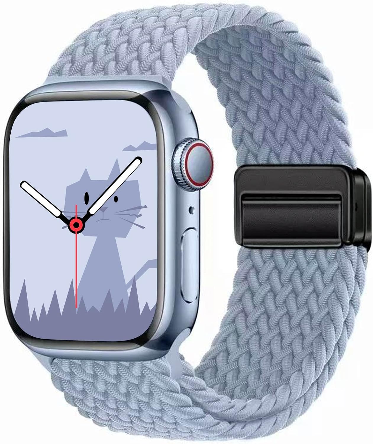Yaber Braided Solo Loop Compatible with Apple Watch Band 38mm 40mm 41mm 42mm 44mm 45mm 46mm 49mm for Women Men, Adjustable Magnetic Straps Elastic Sport Wristbands for iWatch Series 11 10 9 8 7 6 5 4 3 2 1 Ultra 3 2 1 SE