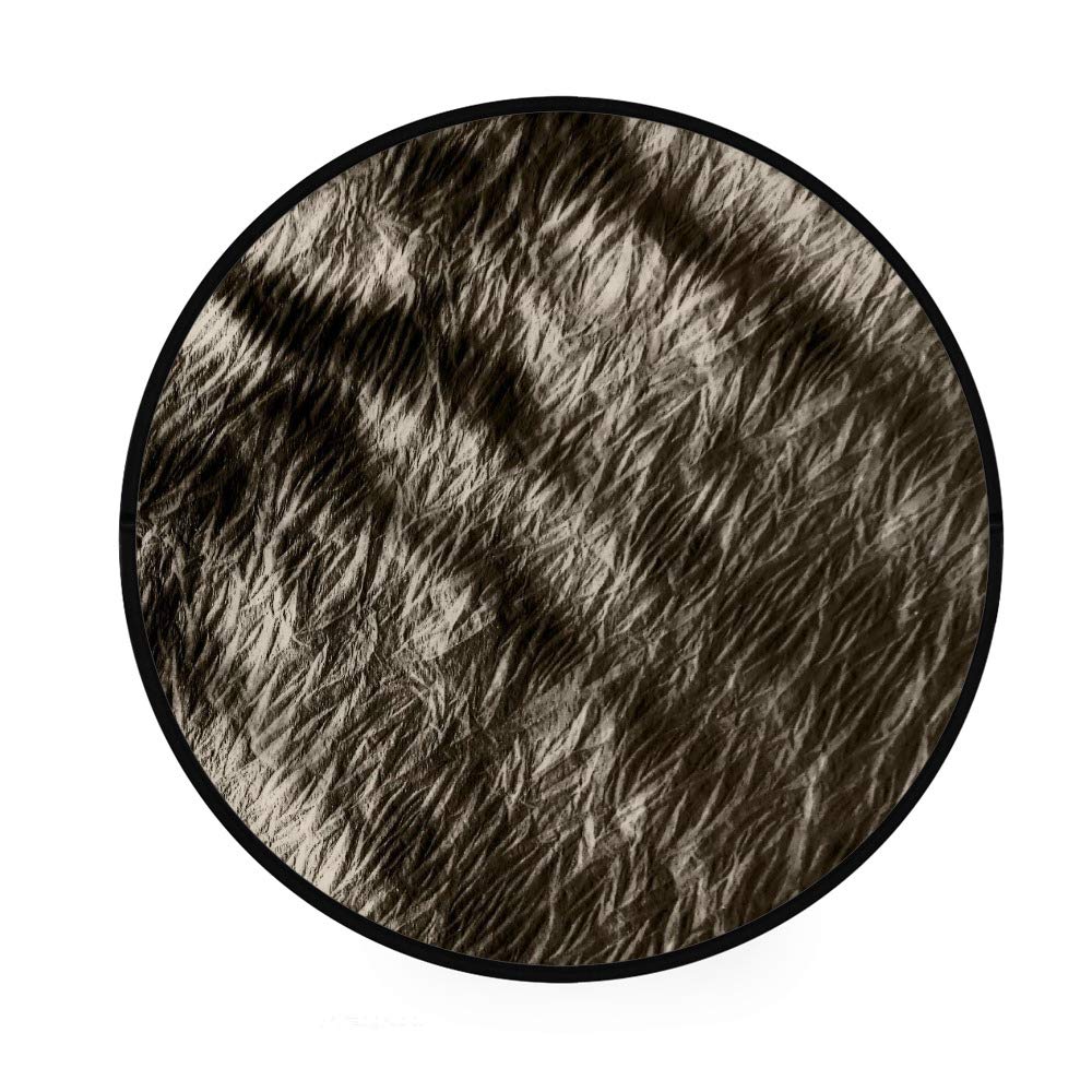 Paillasson rond absorbant avec fond antidérapant lavable pour une sécurité maximale