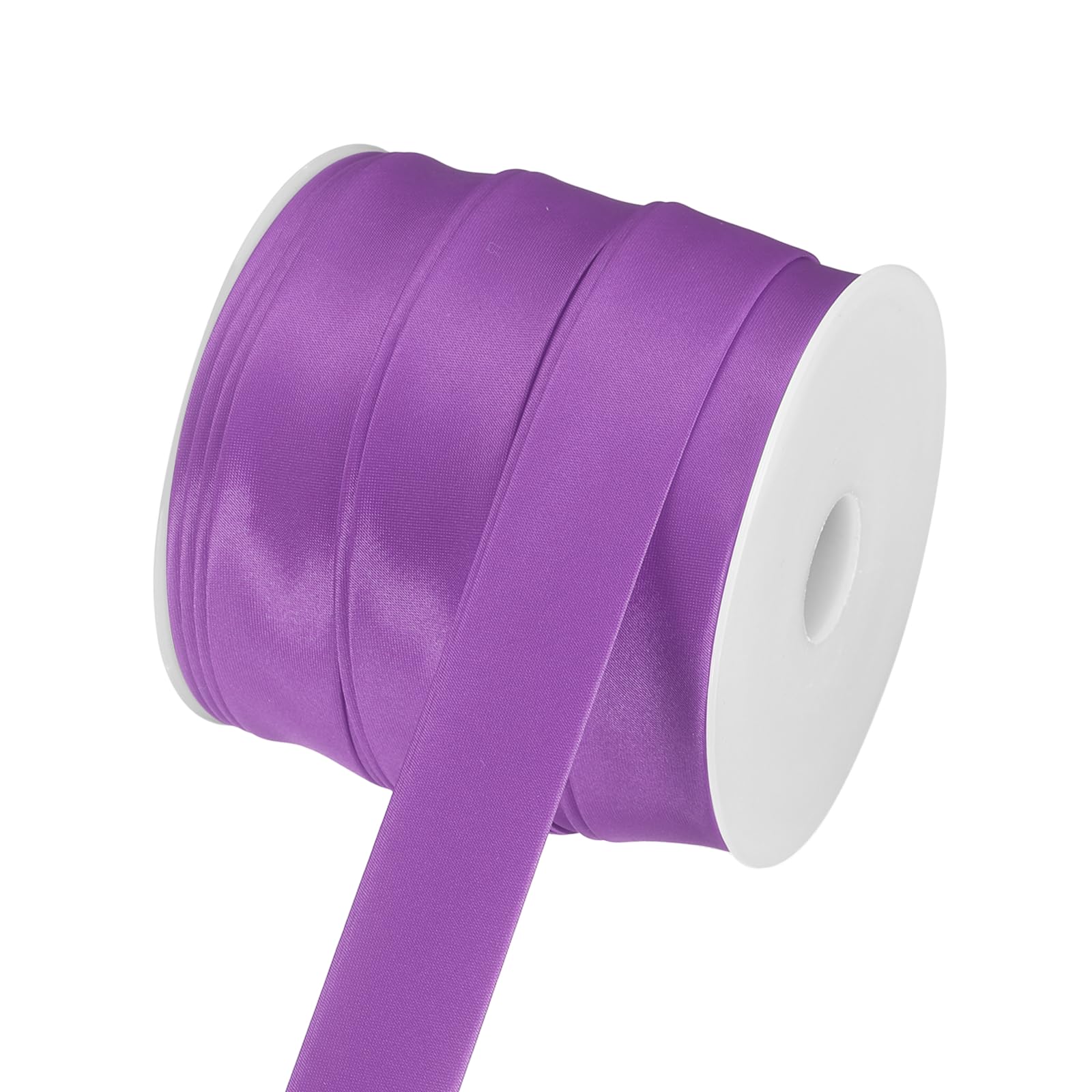sourcing map Double Fold Bias Tape 1"(2.5cm) x 25 Yds Grape Purple