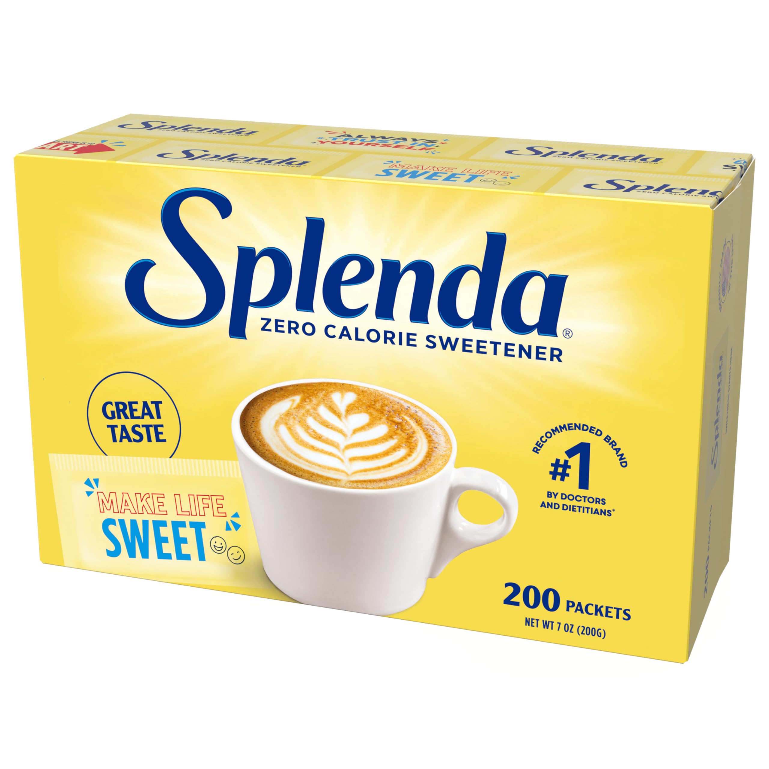 SPLENDA No Calorie Sweetener, Single-Serve Packets (200 Count)