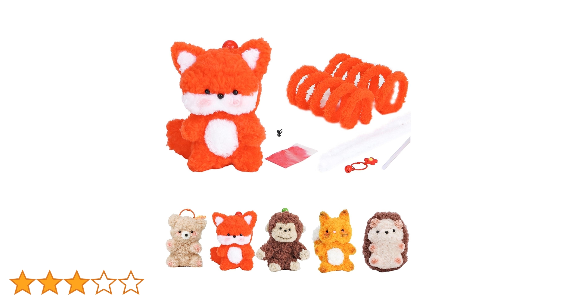 Amazon | chuxinmy モールドール モール キット キツネ リス