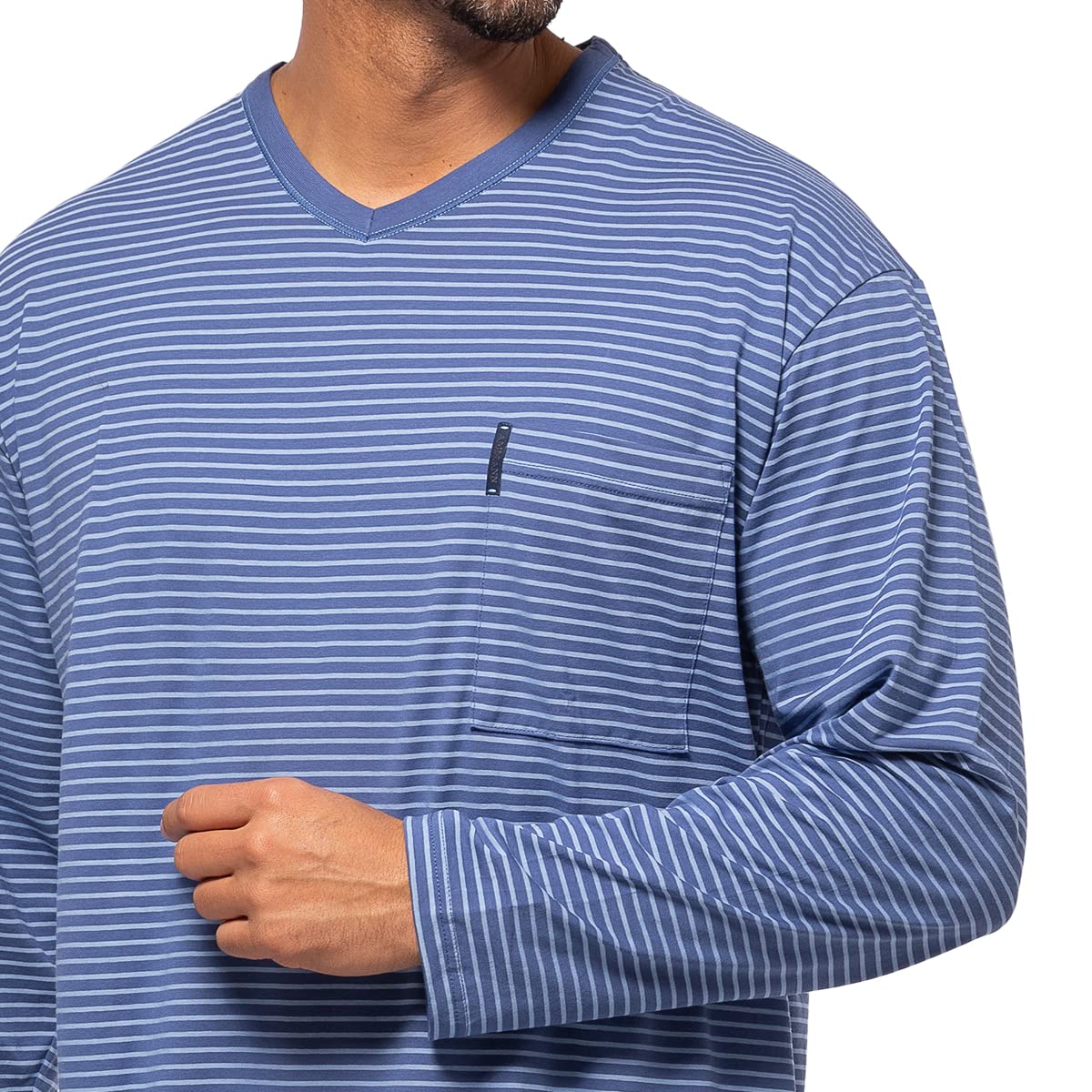 Ammann - Extra Light Cotton - Herren - Nachthemd - Langarm