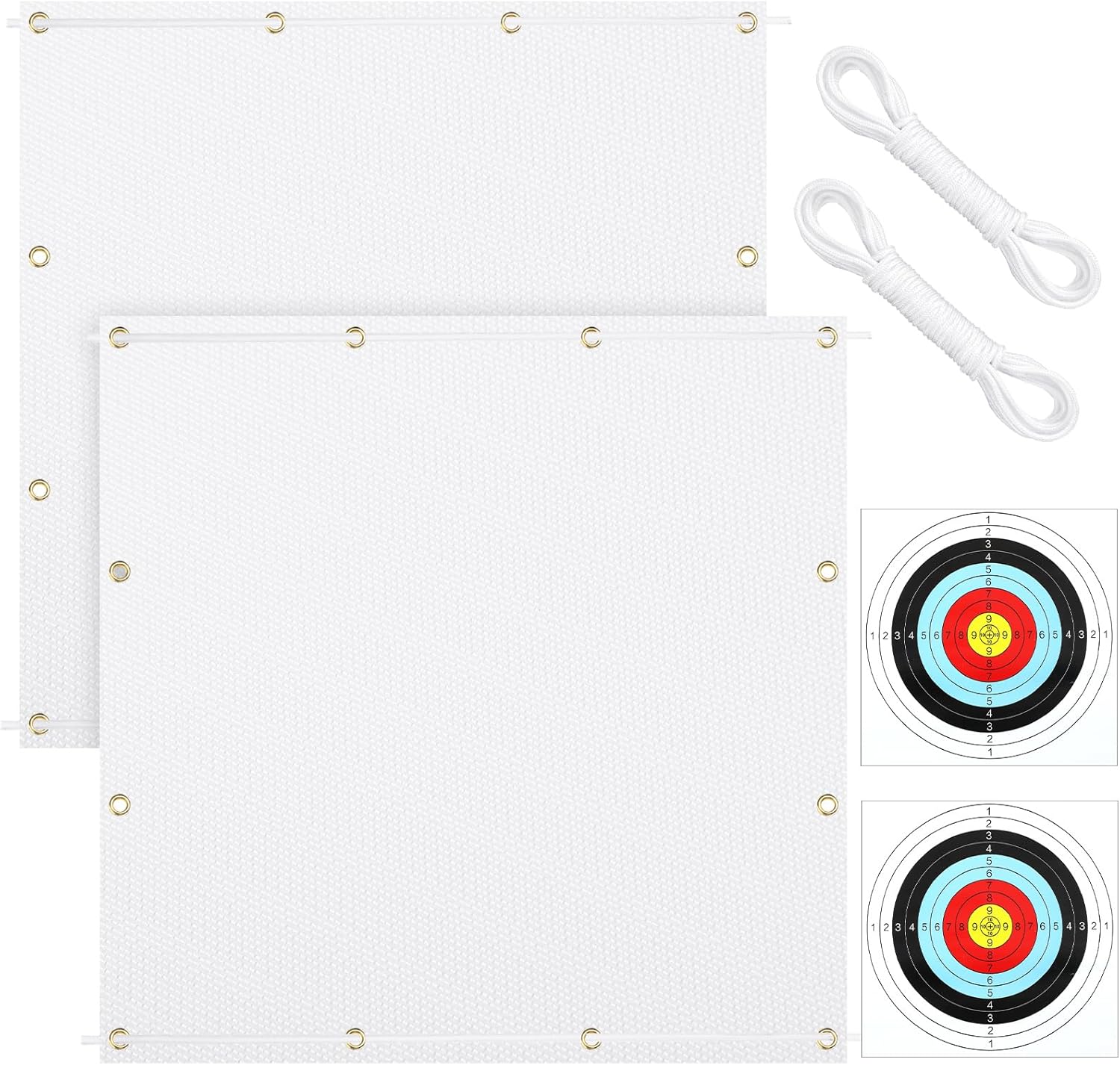 Leyndo 2 Pcs Archery Backstop for Backyard Professional Archery Back Stop Netting