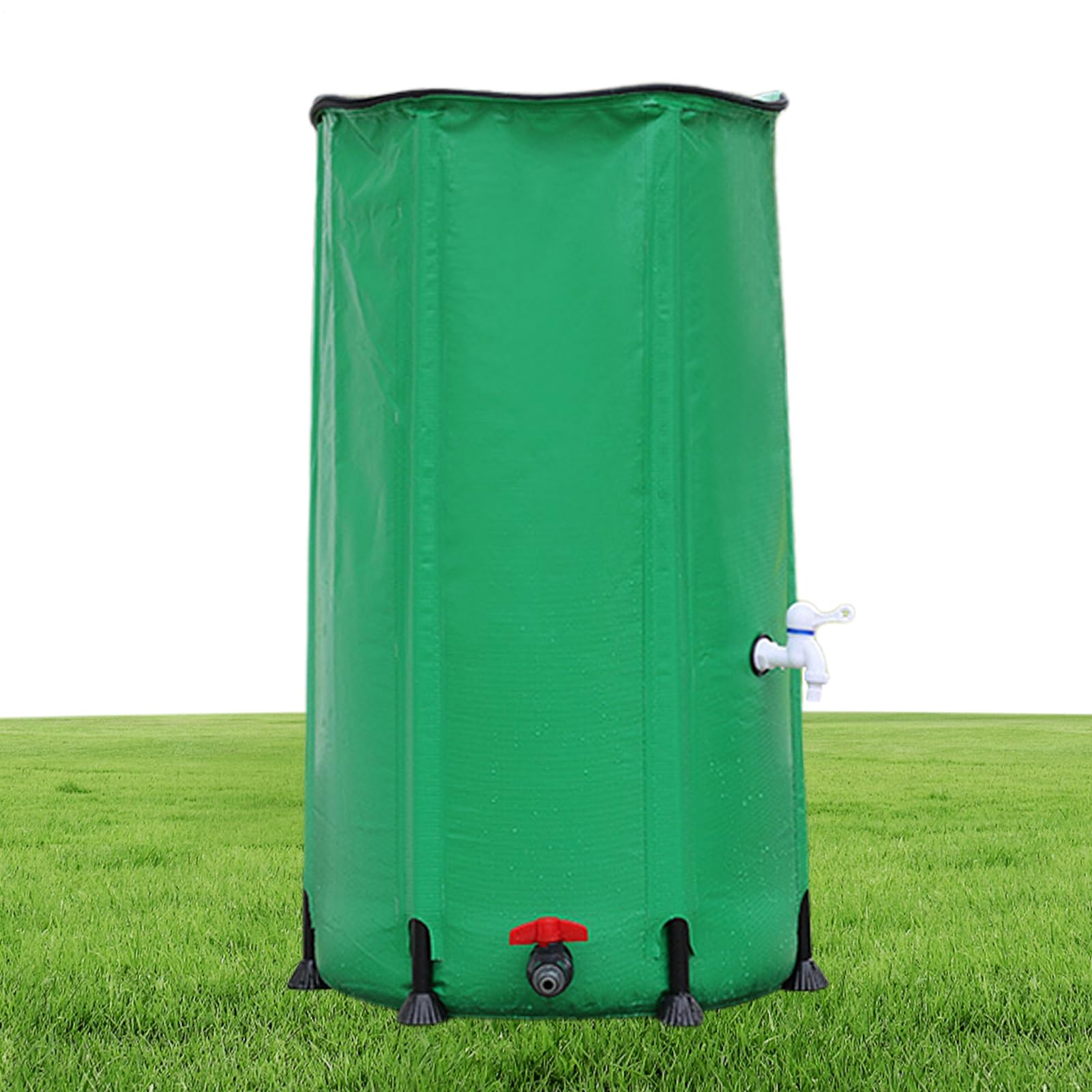 Botte per acqua piovana, pieghevole, portatile, in PVC con serbatoio | 'acqua piovana e rete superiore