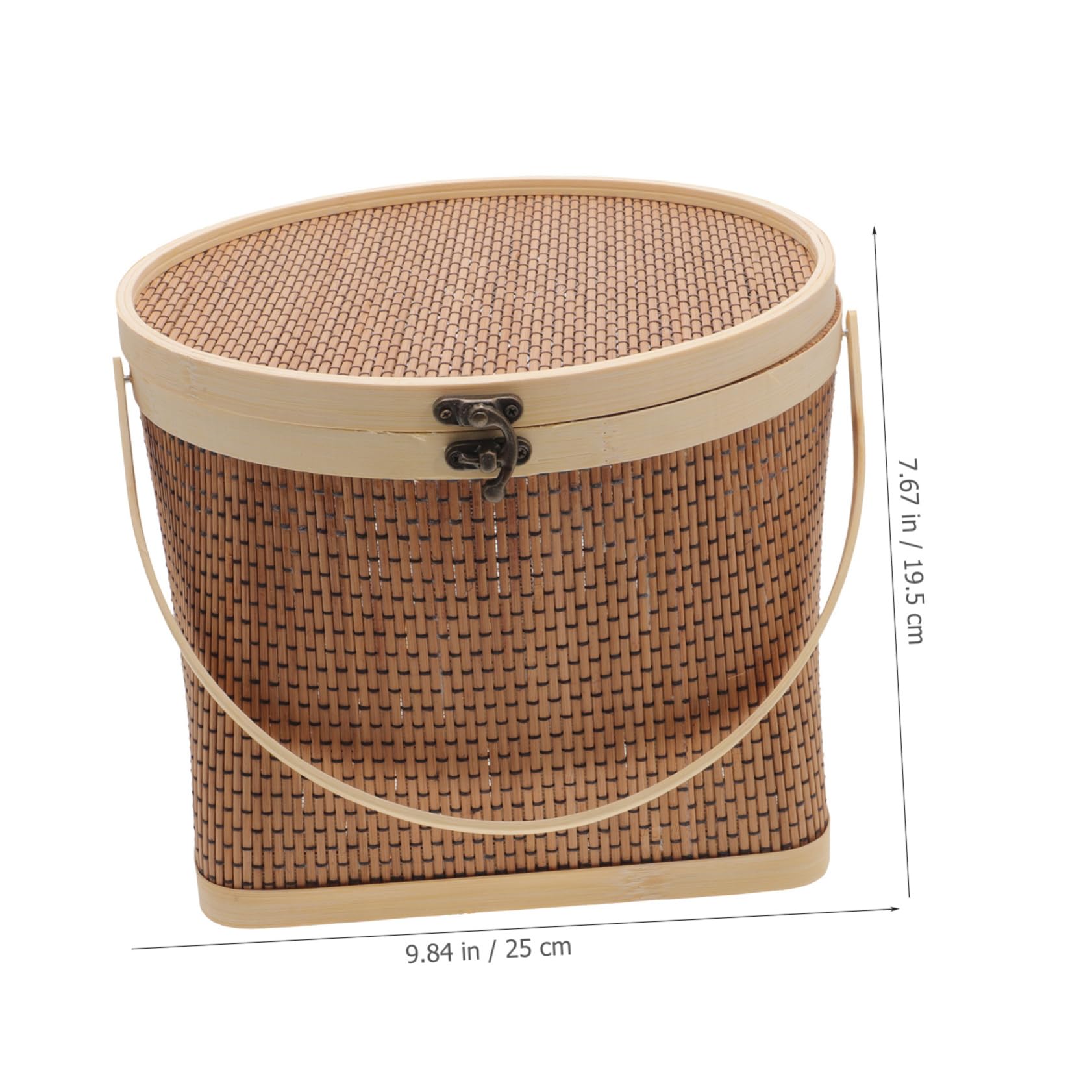 Amazon.co.jp: HOOTNEE シー竹製ハンドル付き収納バスケット 手作り