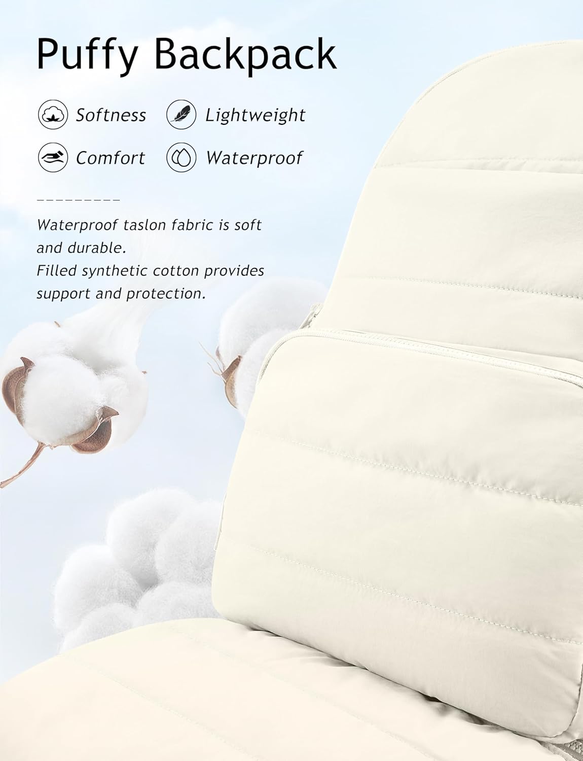 Travel Backpack for Women, 15.6 Inch Laptop Backpack, Quilted College Bookbag, Cute Work Backpacks, Water Resistant - Image 6