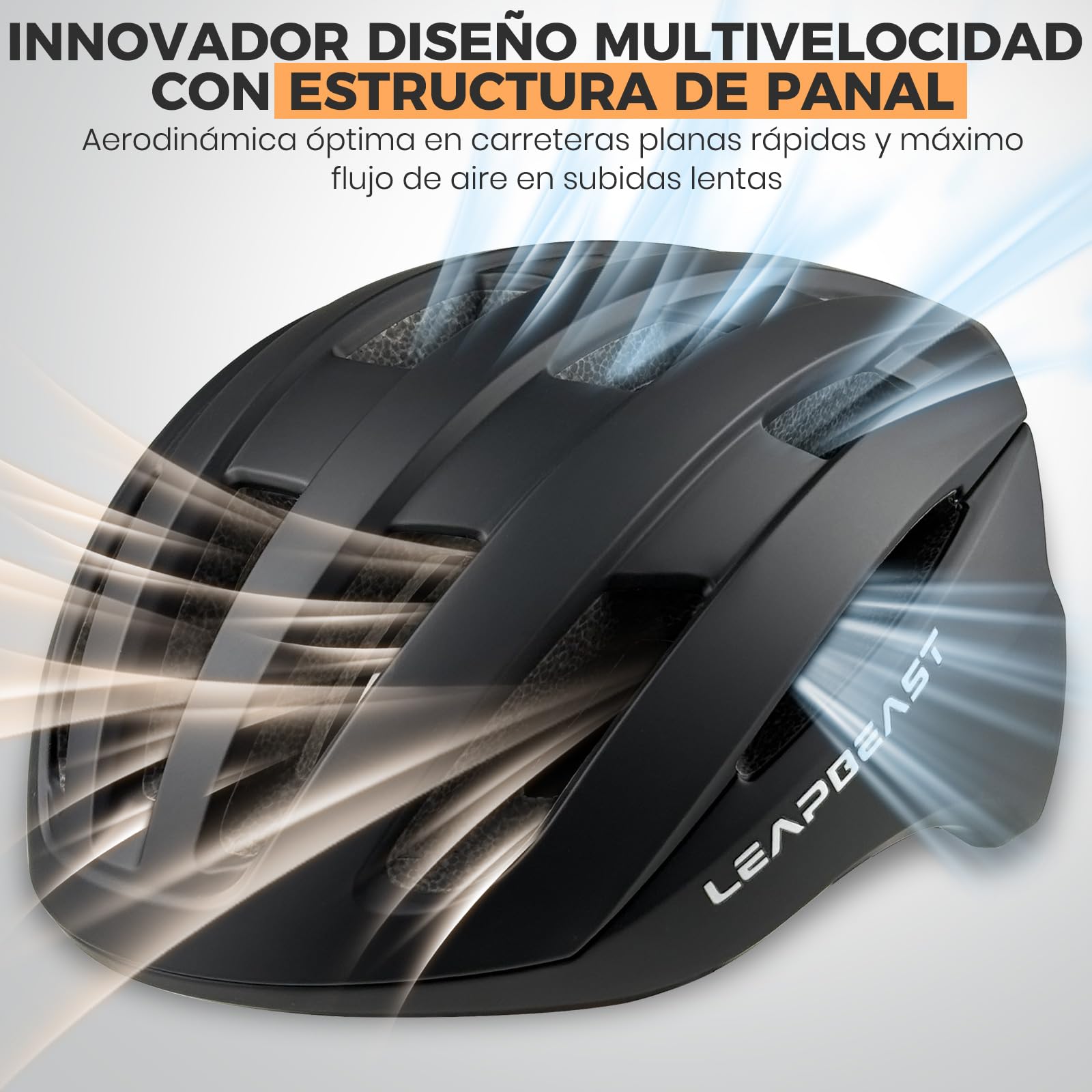 LeapBeast Casco Bicicleta Adulto, Cascos Bicicleta Carretera, Casco Patinete con Forro Extraíble y Lavable - para Adultos Que Montan en Ciudad y Carretera