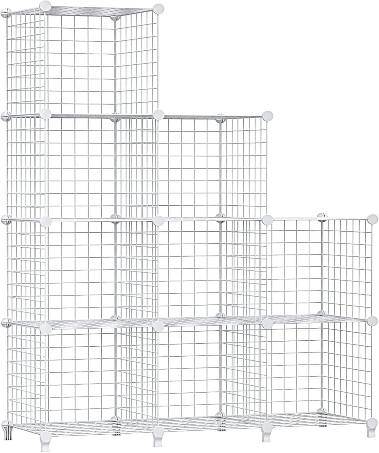 Wolizom Wire Cube Storage, Metal Grids Shelves Bookshelf