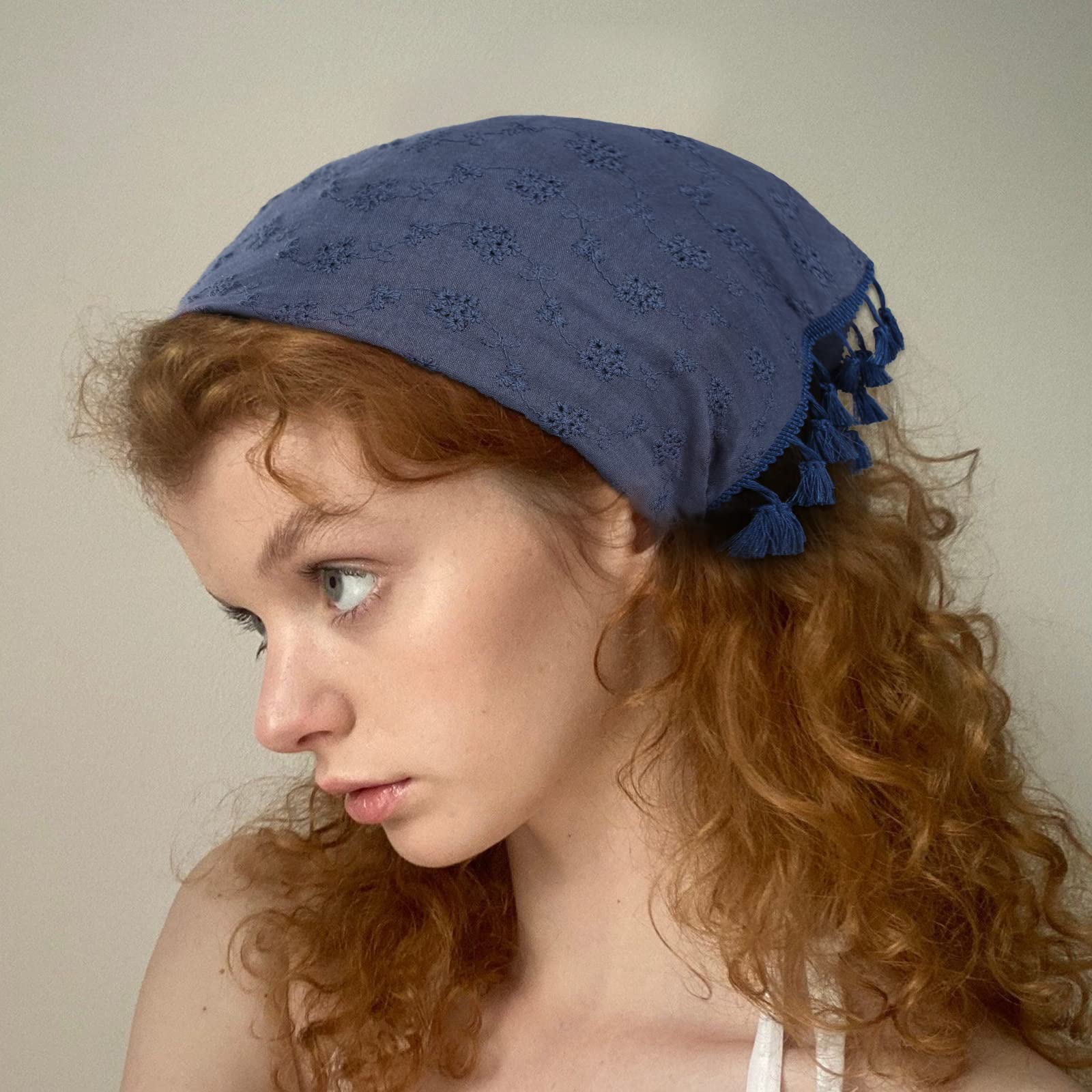 Amazon.com: AWAYTR Floral Tassels Hair Scarf Headband - 2PCS  display picture 1
