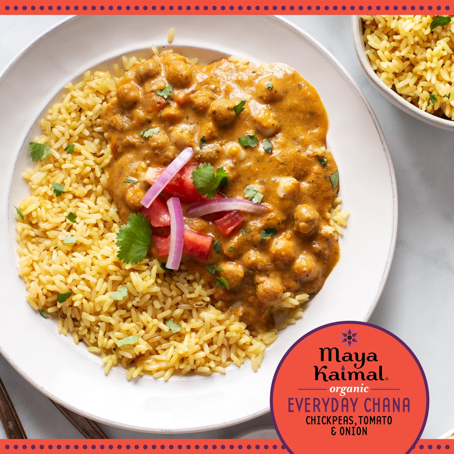 MAYA KAIMAL Organic Everyday Chana with Tomato + Onion, 10 OZ