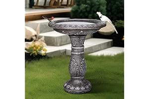 SKYFIRE Cement Bird Bath: A Haven for Garden Harmony