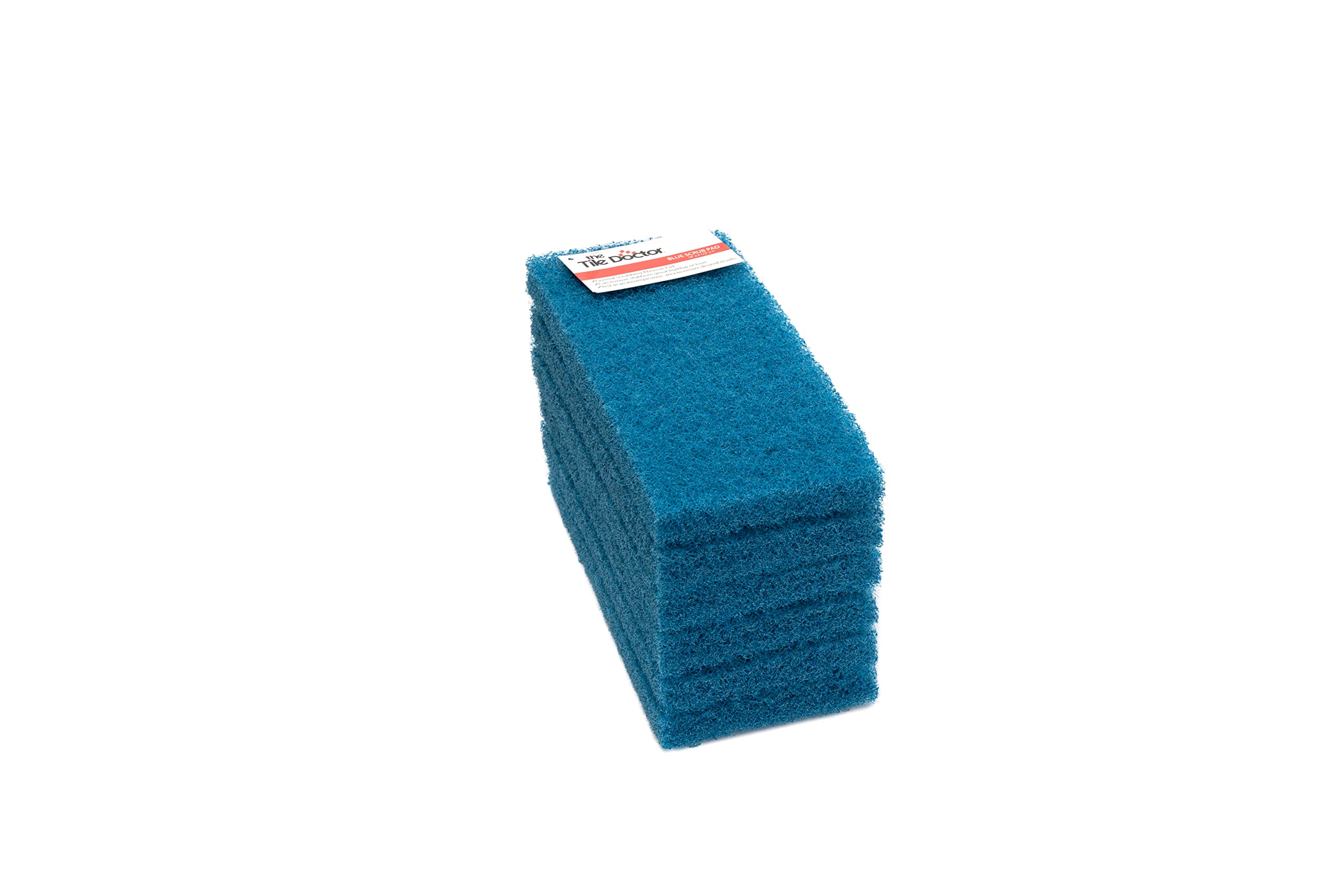Scrub Doctor Scrub Pads - Commercial Grade Scrubber Sponge, Reusable Eco-Friendly Cleaning Supplies (Blue - Medium Duty, 6 Pack)