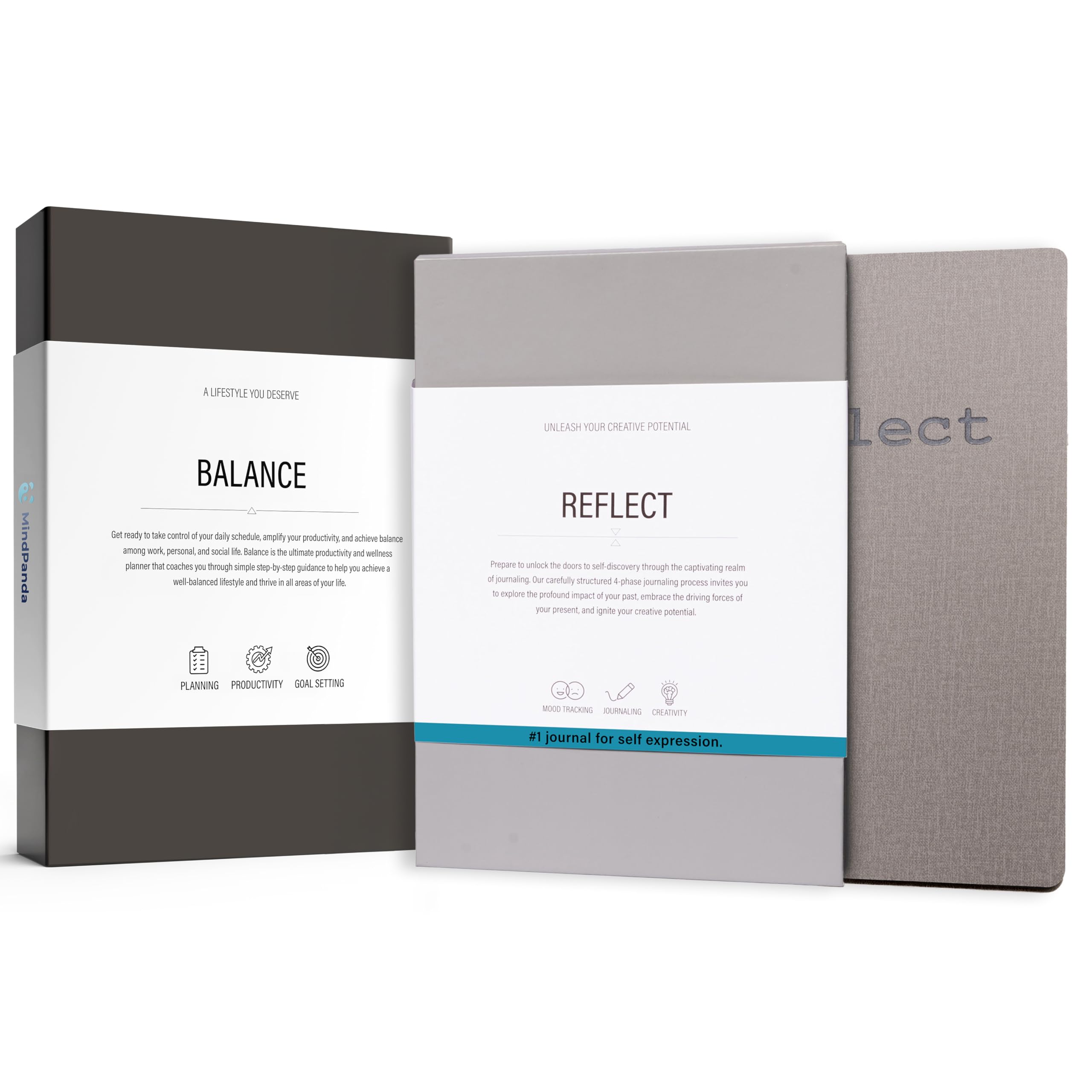 The Ultimate Journal & Planner Bundle by MindPanda - The Perfect combo for those looking to step up their game with creative writting & Planning.