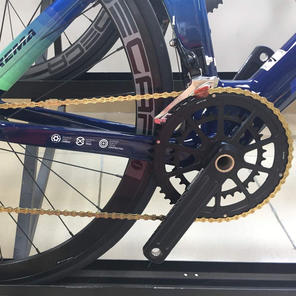 YBN Chaîne de vélo 11 vitesses pour VTT et vélo de route Doré