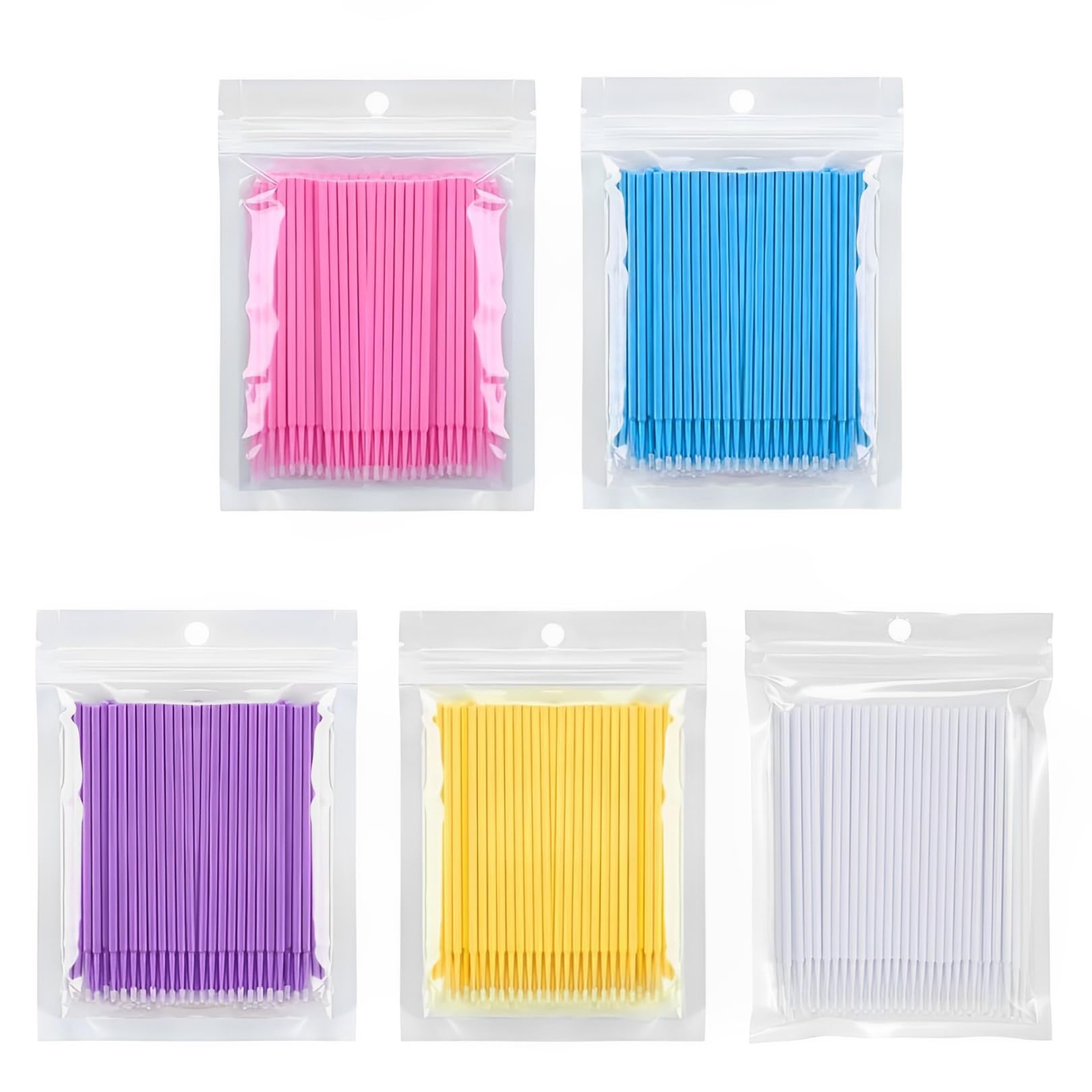 500Pcs Micro Brushes, Eyelash Brush, Micropore Brushes, Microbrushes ...