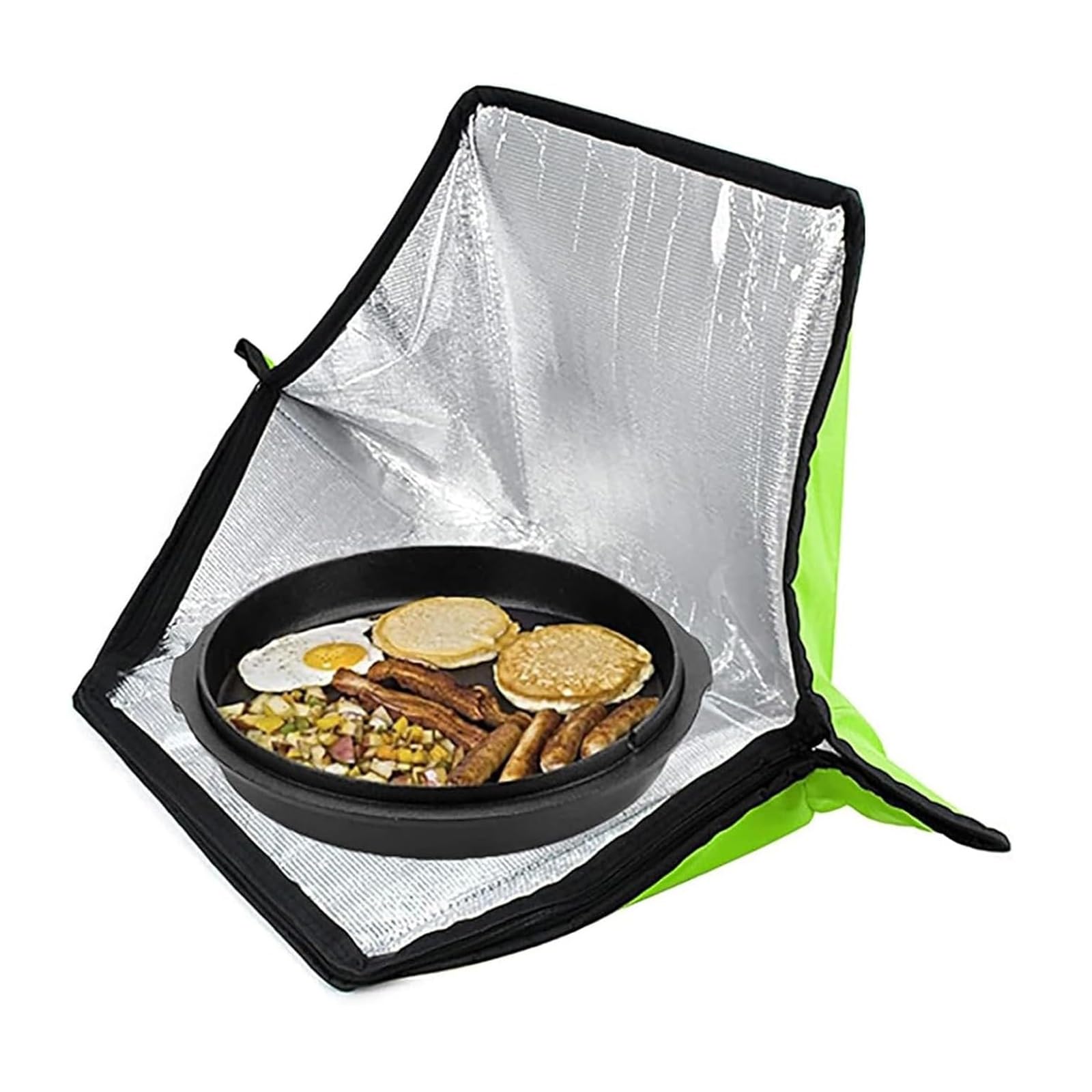 Portable Solar Oven, Outdoor Solar Cooker & Camping Oven, Foldable Cooking Oven with Carrying Bag for Outside Barbecue Camping(Green)