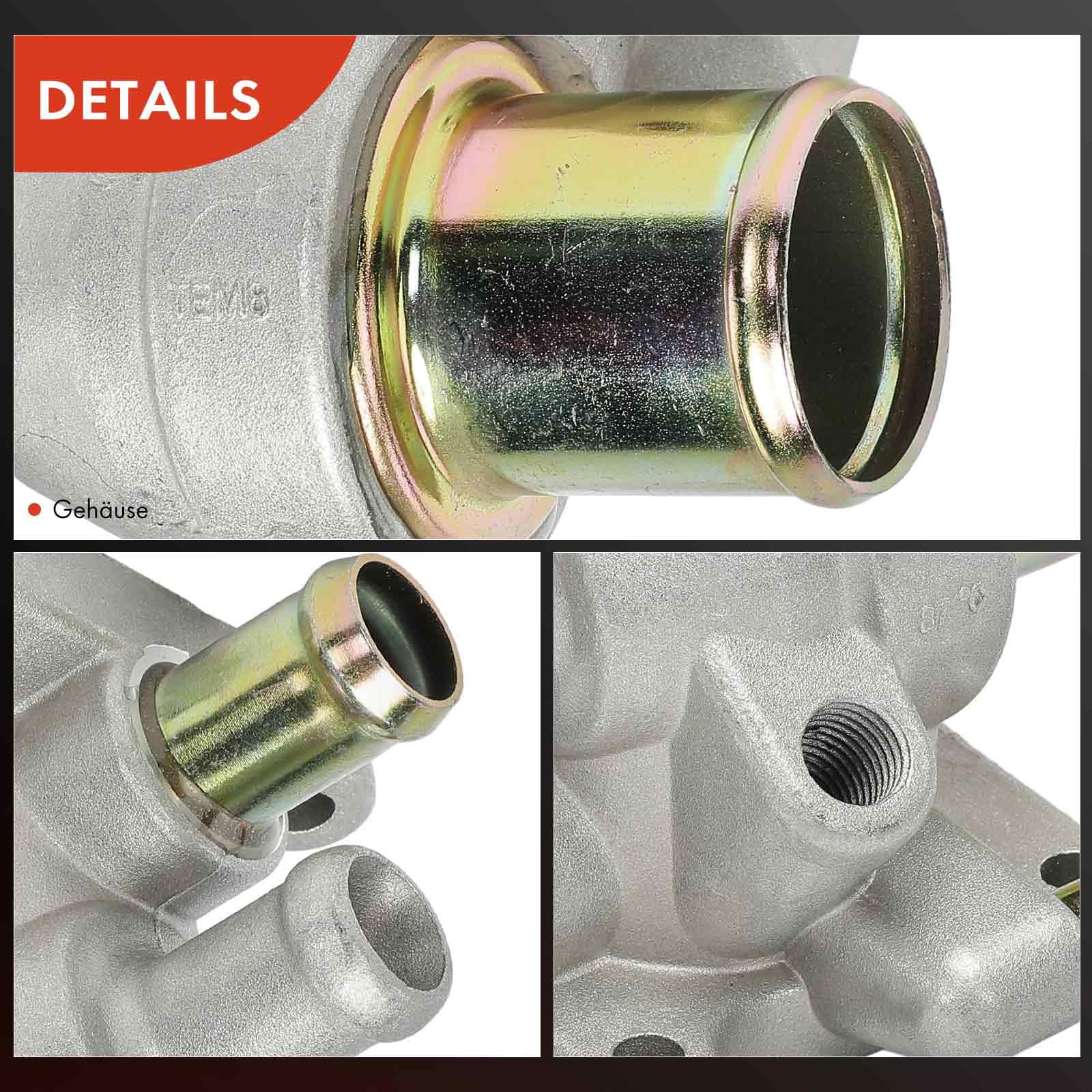 Frankberg Termostato del liquido di raffreddamento 105°C con anello di | Compatibile con: Aveo/Kalos Hatchback T250 T255, Aveo Hatchback T300, Astra J Berlina, Cruze Hatchback J305, Astra J P10