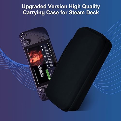 Miniatura 2 de SIKROFEGEN Carrying Case Compatible with Steam Deck, Protective Hard Shell Carry Case Built-in AC Adapter Charger Storage, Portable Travel Carrying