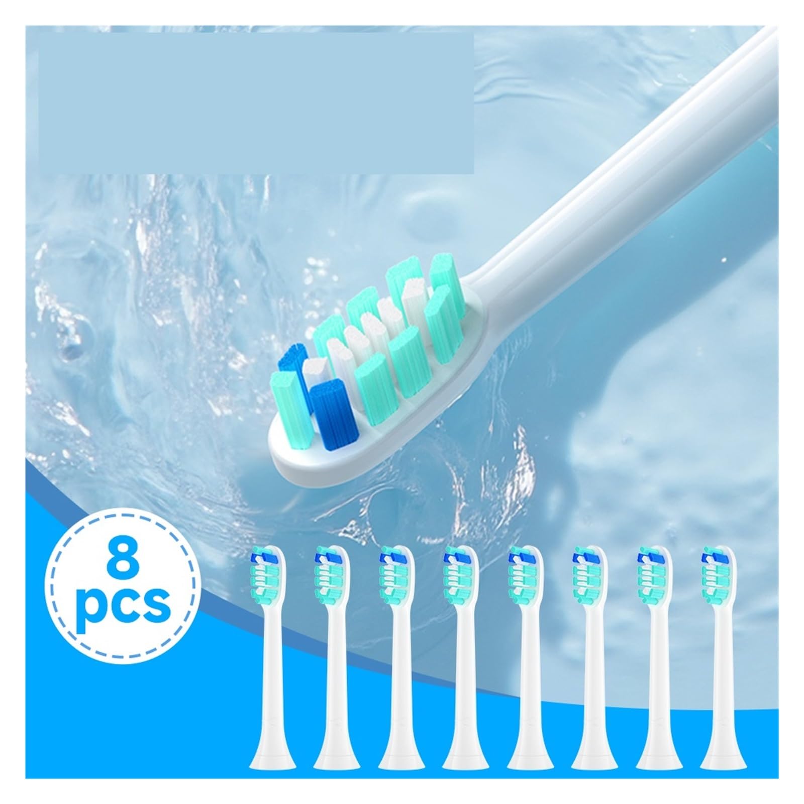 Ersatzbürstenköpfe für Erwachsene, kompatibel mit Philips, 4/8/12/20PCS | Zahnbürstenköpfe aus Kunststoff für täglichen Wechsel und Mundpflege für Erwachsene(20HB30B)