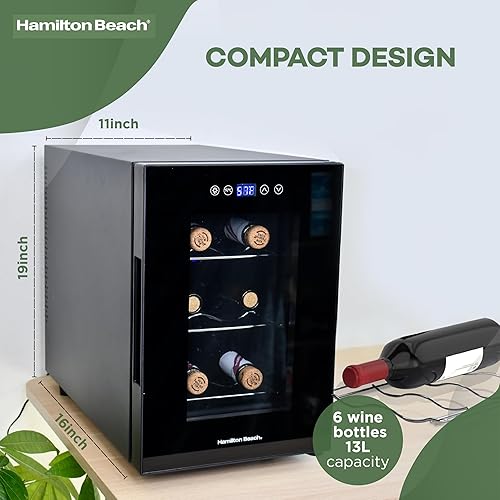 Miniatura 7 de Hamilton Beach, Enfriador de vino y bebidas de 22 botellas