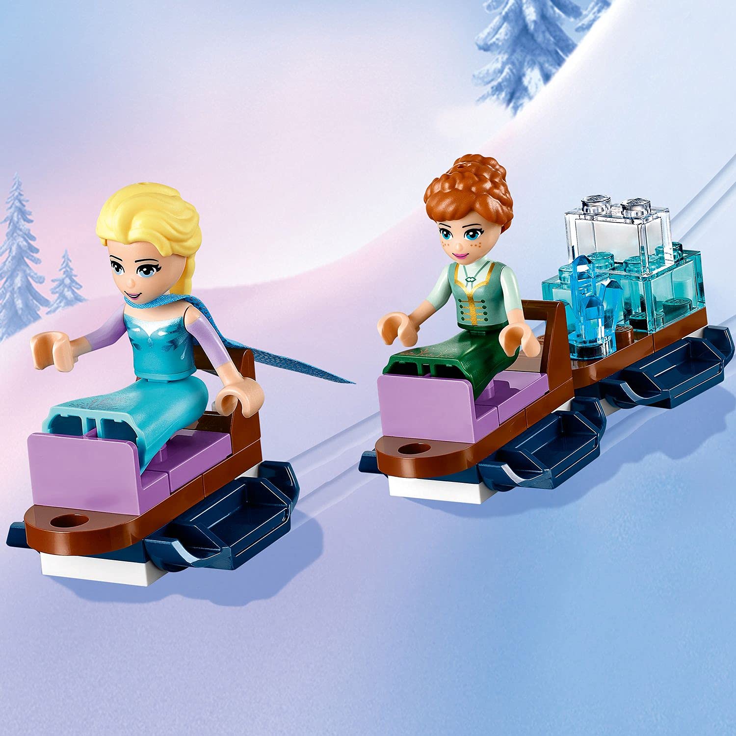 LEGO 43172 Disney Princess Il magico castello di Ghiaccio di Elsa, Esclusivo Amazon