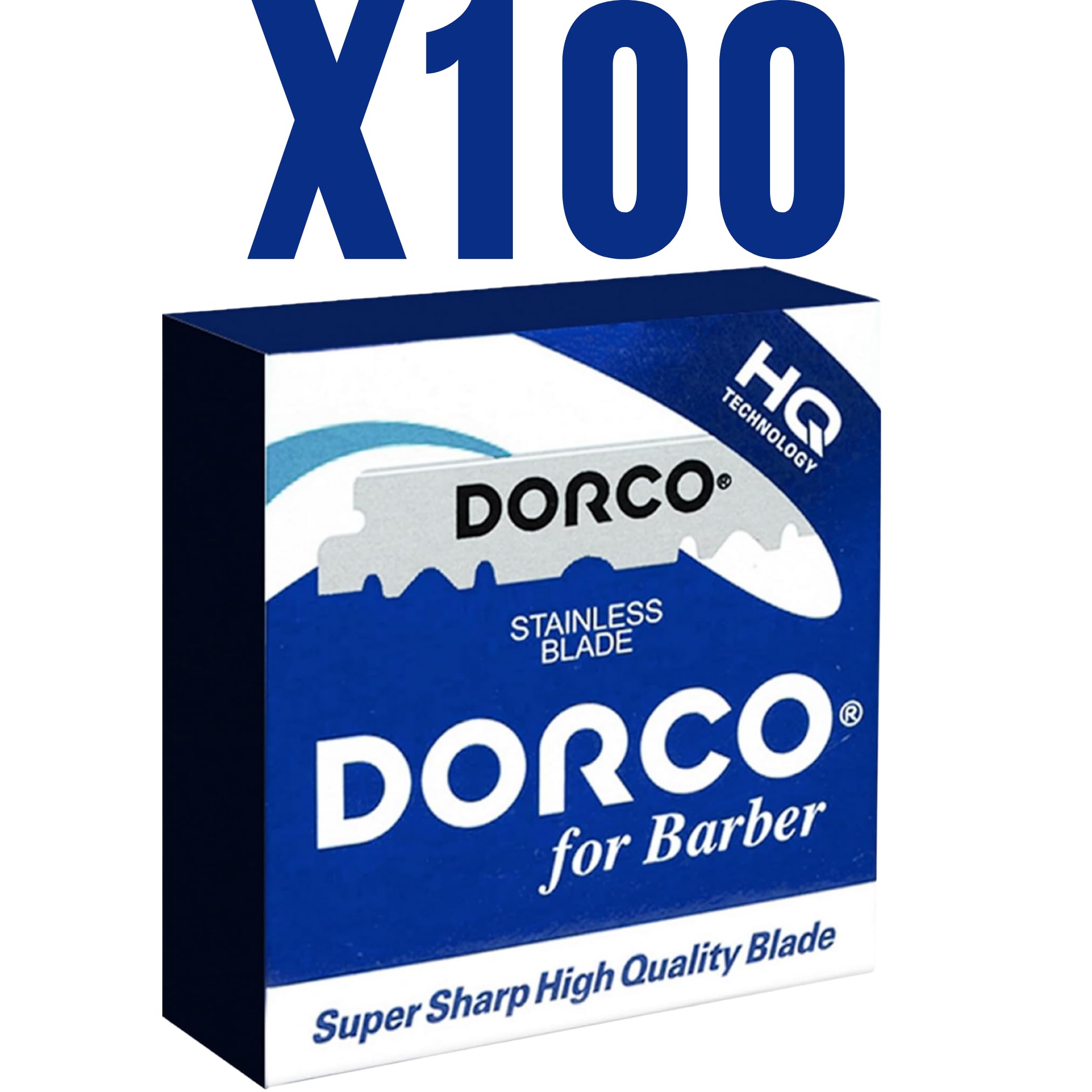 Dorco Single Edge Razor Blades, 1000 Count, 10 Boxes of 100