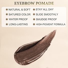 LAVONE Eyebrow Stamp Pencil Kit for Eyebrows Makeup, with Waterproof Eyebrow Pencil, Eyeliner, Eyebrow Pomade, and Dual-ended Eyebrow Brush - Espresso