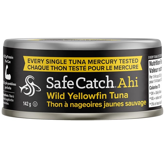Safe Catch Ahi Tuna Wild Yellowfin Tuna Canned Low Mercury