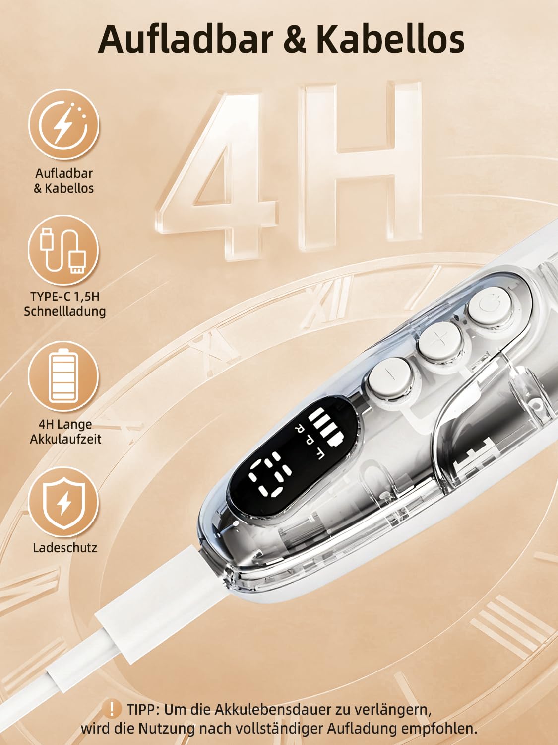 Nagelfräser Kabellos - 11 in 1 Tragbar Maniküre Set mit 10 Geschwindigkeiten und LED Licht, Pediküre Set Fußpflege Elektrisch, USB Wiederaufladbare Elektrische Nagelfeile für Gelnägel, Acrylnägel