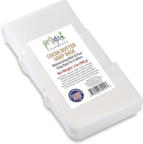 Miniatura 5 de Primal Elements Base de jabón de triple mantequilla (manteca de mango, karité y cacao) + base de jabón de manteca de cacao, bases de jabón de