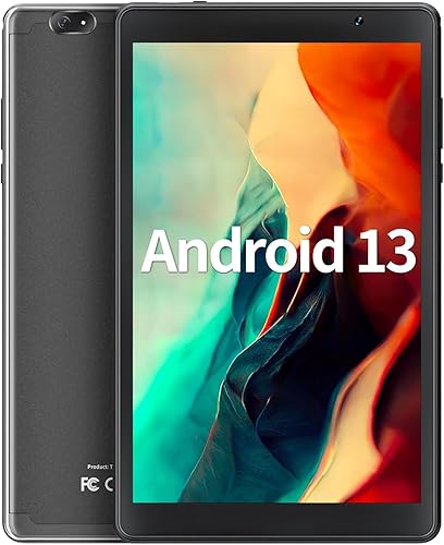 Topsand Última tableta Android 13, tableta de 8 pulgadas, procesador de cuatro núcleos de 2.0 GHz con 64 GB de almacenamiento, 1 TB expandible,