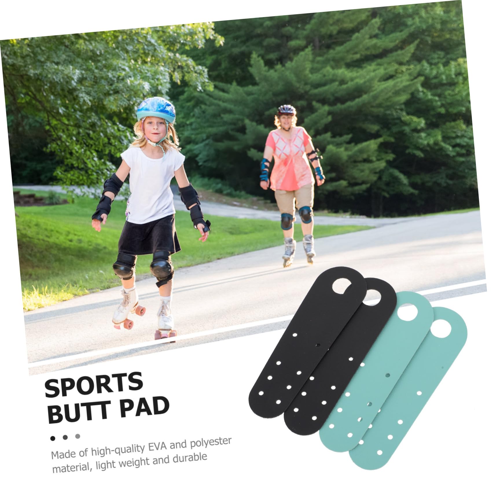 Sosoport Housse De pour Patins À Glace Protège-Orteils Protège-Patins Protège-Patins Embout en Mousse Entretoises pour Patins À Glace Housse De en Cuir Rigide