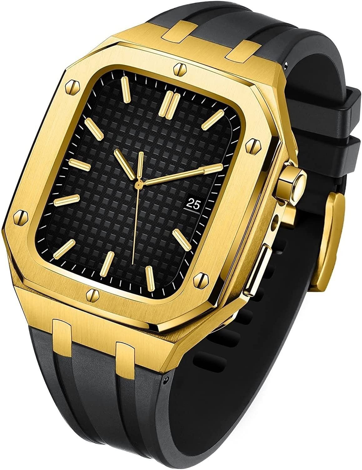 Protéger Apple Watch 45mm avec ce kit bracelet caoutchouc fluoré antichoc - 8