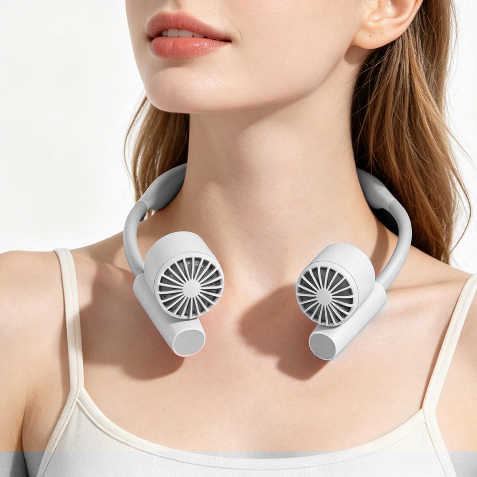 Ventilateur de cou portable pour le sport d'action et la randonnée en plein été
