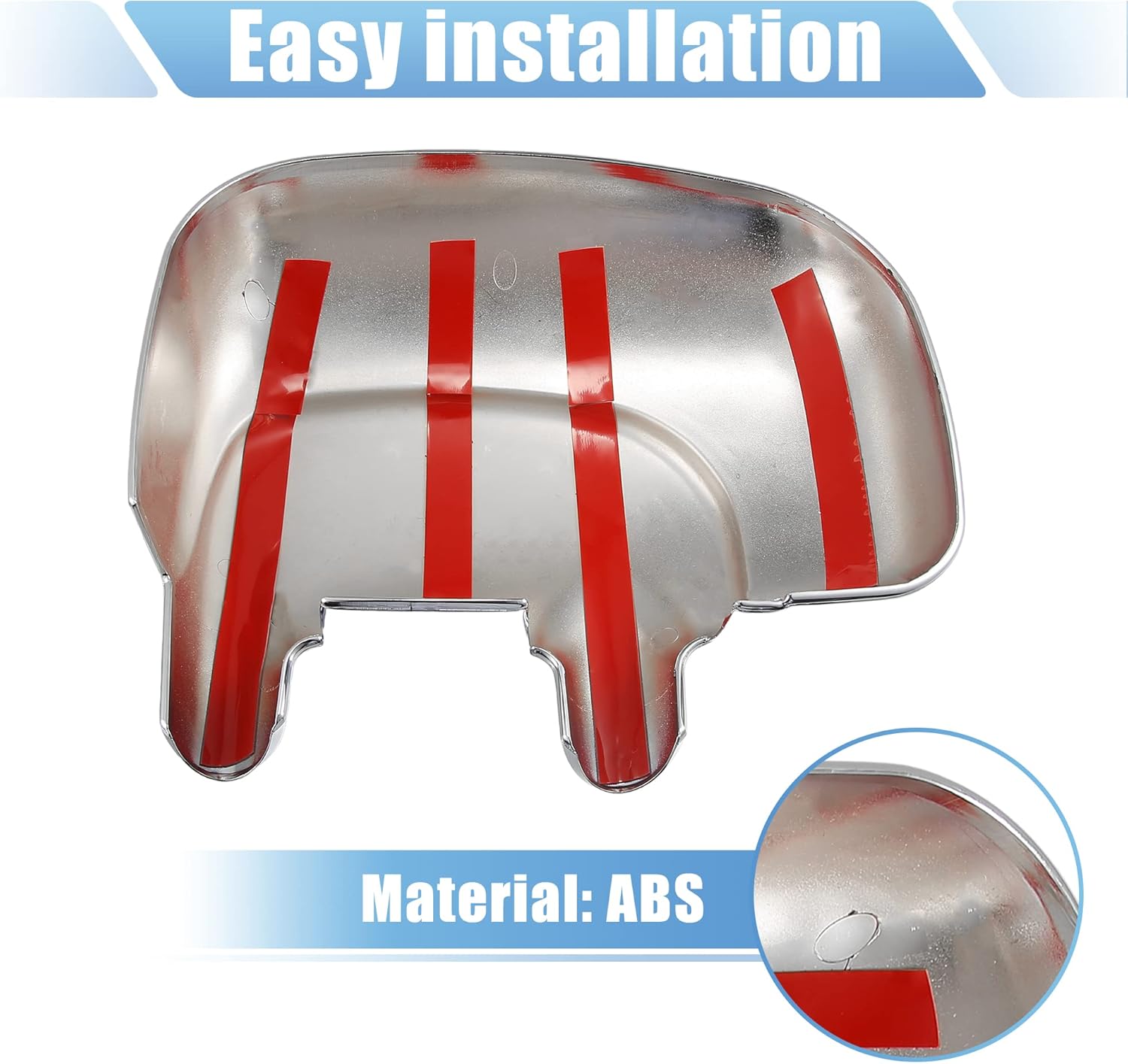 X AUTOHAUX 1 Pair Car Exterior Chrome Plated Mirror Cover Full Mirror Cover Covers Cap for Ford F-350 Super Duty 1999-2007 for Ford F-450 Super Duty 1999-2007