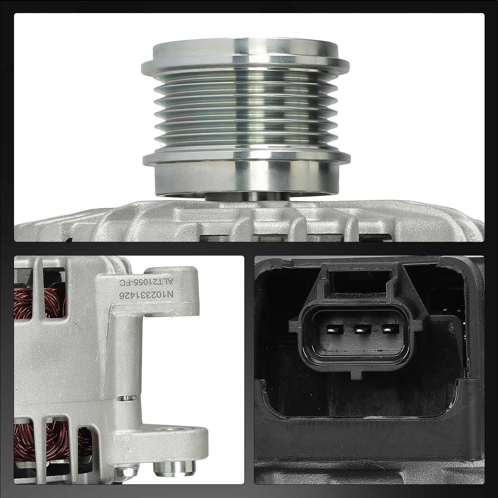Frankberg Lichtmaschine Generator 180A Kompatibel mit Mondeo V Schrägheck CE 2.0L Diesel 2014-2024 Galaxy CK 2.0L Diesel 2015-2018 S-Max CJ WA6 2.0L Diesel 2015-2018 Replace# 439957