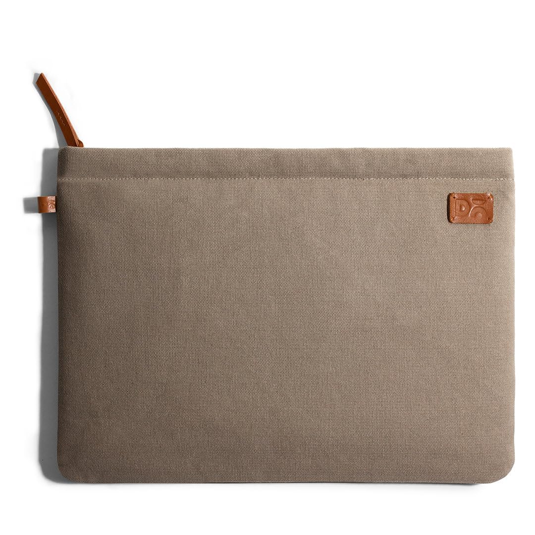 DailyObjects Solid Khaki Beige Skipper Sleeve for MacBook 15 Inch | Stylish Durable Poly Cotton Canvas Material for Laptops & iPads | Zip Closure & Soft Cotton Inner Lining with Printed Slip Pockets DailyObjects Solid Khaki Beige Skipper Sleeve for MacBook 15 Inch | Stylish Durable Poly Cotton Canvas Material for Laptops & iPads | Zip Closure & Soft Cotton Inner Lining with Printed Slip Pockets
