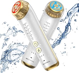 IBORRIA Aura2 Pro Appareil Radiofréquence Visage 2MHz, Appareil Anti Rides Lifting Visage avec Luminothérapie, 90kHz EMS Appareils de Tonification pour le Visage, Appareil Massage Visage (Blanc)