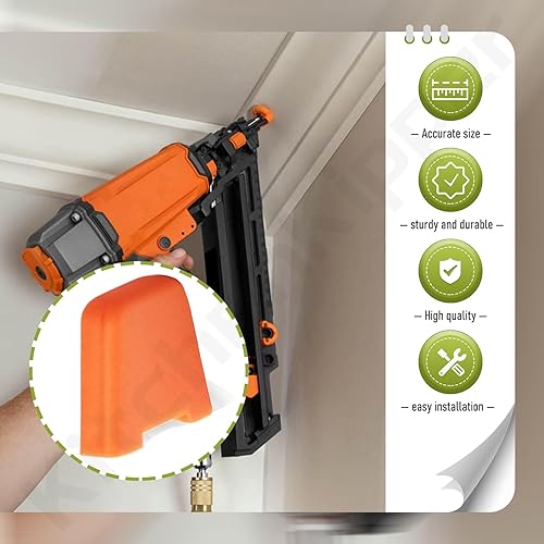 Miniatura 5 de KitchenKipper Paquete de 4 almohadillas antimanchas 079007001093 compatibles con clavadora Ridgid Brad, se adapta a R213BNE, R138BNA, R213BNA - No