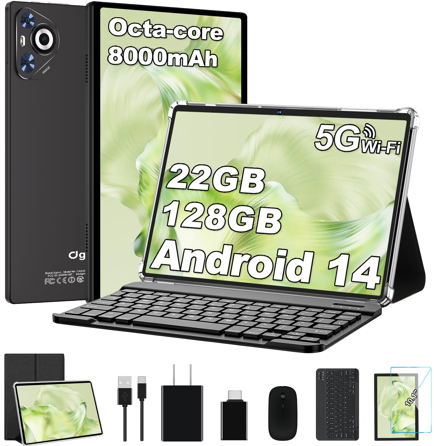 Amazon.com : Dghrti 2025 Android 14 Tablet, 22GB RAM+128GB